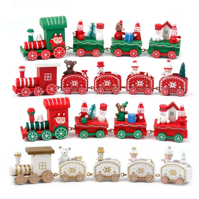 Decorazione di Natale con Treno in Legno/Plastica Buon Natale per la Casa Regali di Natale