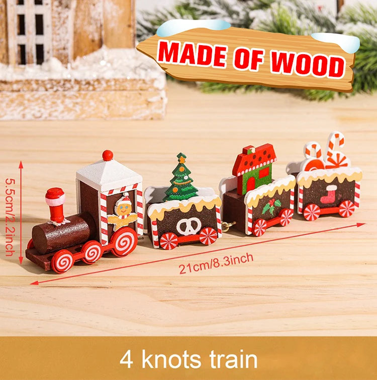 Decorazione di Natale con Treno in Legno/Plastica Buon Natale per la Casa Regali di Natale