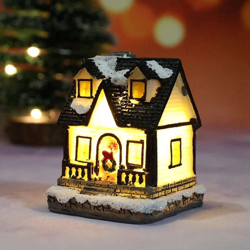 Decorazione natalizia a forma di casetta luminosa – Idea regalo per Natale e Capodanno – Luci decorative a batteria per casa, feste, matrimoni o camera da letto