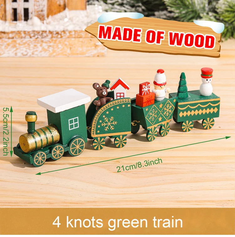 Decorazione di Natale con Treno in Legno/Plastica Buon Natale per la Casa Regali di Natale
