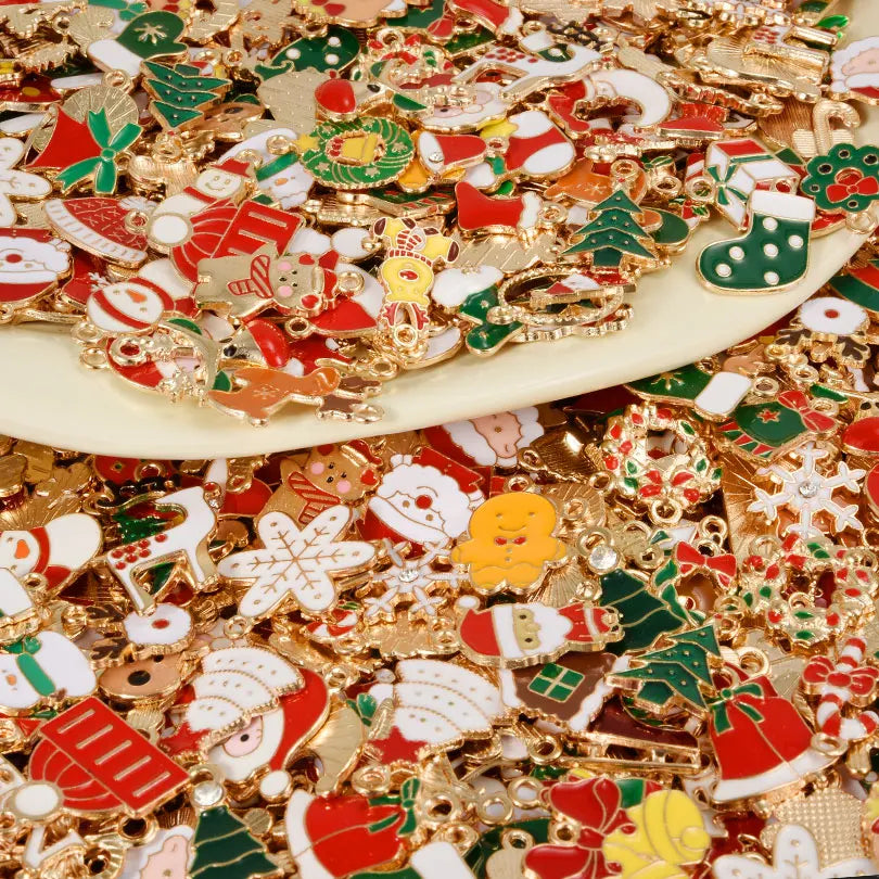Ciondoli/Charm di Natale Misti Casuali per Creazione di Gioielli