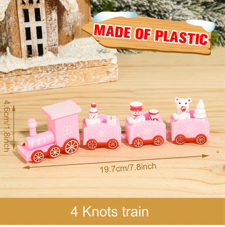 Decorazione di Natale con Treno in Legno/Plastica Buon Natale per la Casa Regali di Natale