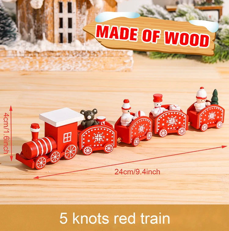 Decorazione di Natale con Treno in Legno/Plastica Buon Natale per la Casa Regali di Natale