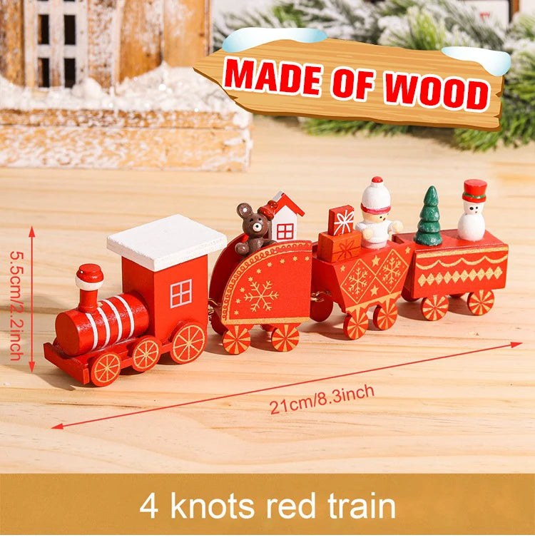 Decorazione di Natale con Treno in Legno/Plastica Buon Natale per la Casa Regali di Natale