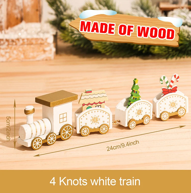 Decorazione di Natale con Treno in Legno/Plastica Buon Natale per la Casa Regali di Natale