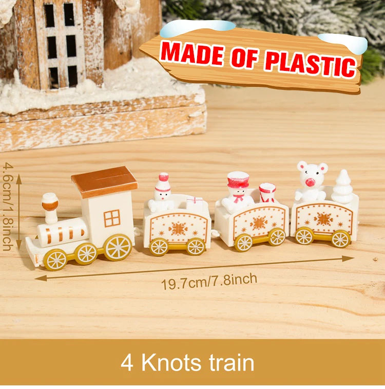 Decorazione di Natale con Treno in Legno/Plastica Buon Natale per la Casa Regali di Natale