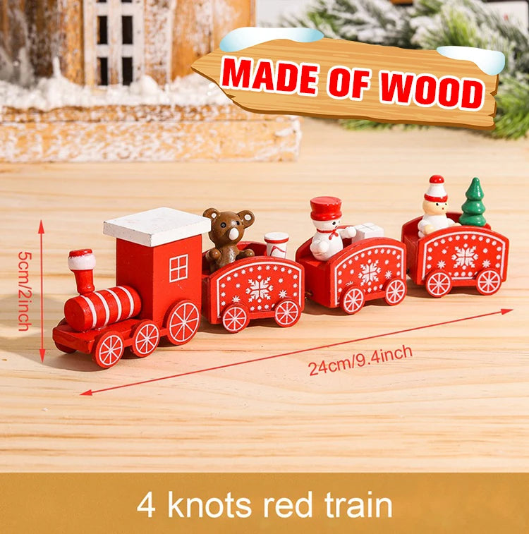 Decorazione di Natale con Treno in Legno/Plastica Buon Natale per la Casa Regali di Natale