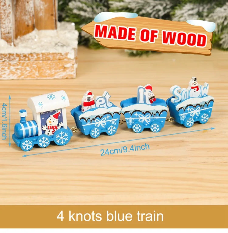 Decorazione di Natale con Treno in Legno/Plastica Buon Natale per la Casa Regali di Natale