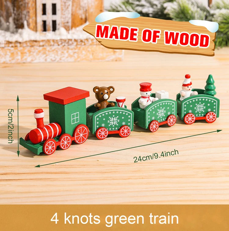 Decorazione di Natale con Treno in Legno/Plastica Buon Natale per la Casa Regali di Natale