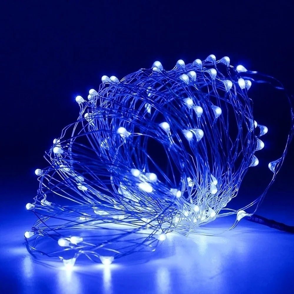 10 pezzi 6 pezzi Filo di Rame Luci a LED Catena Luci da Festa Luci Natalizie Decorazione Albero di Natale Matrimonio Festa Fai da Te Natal Navidad 2022