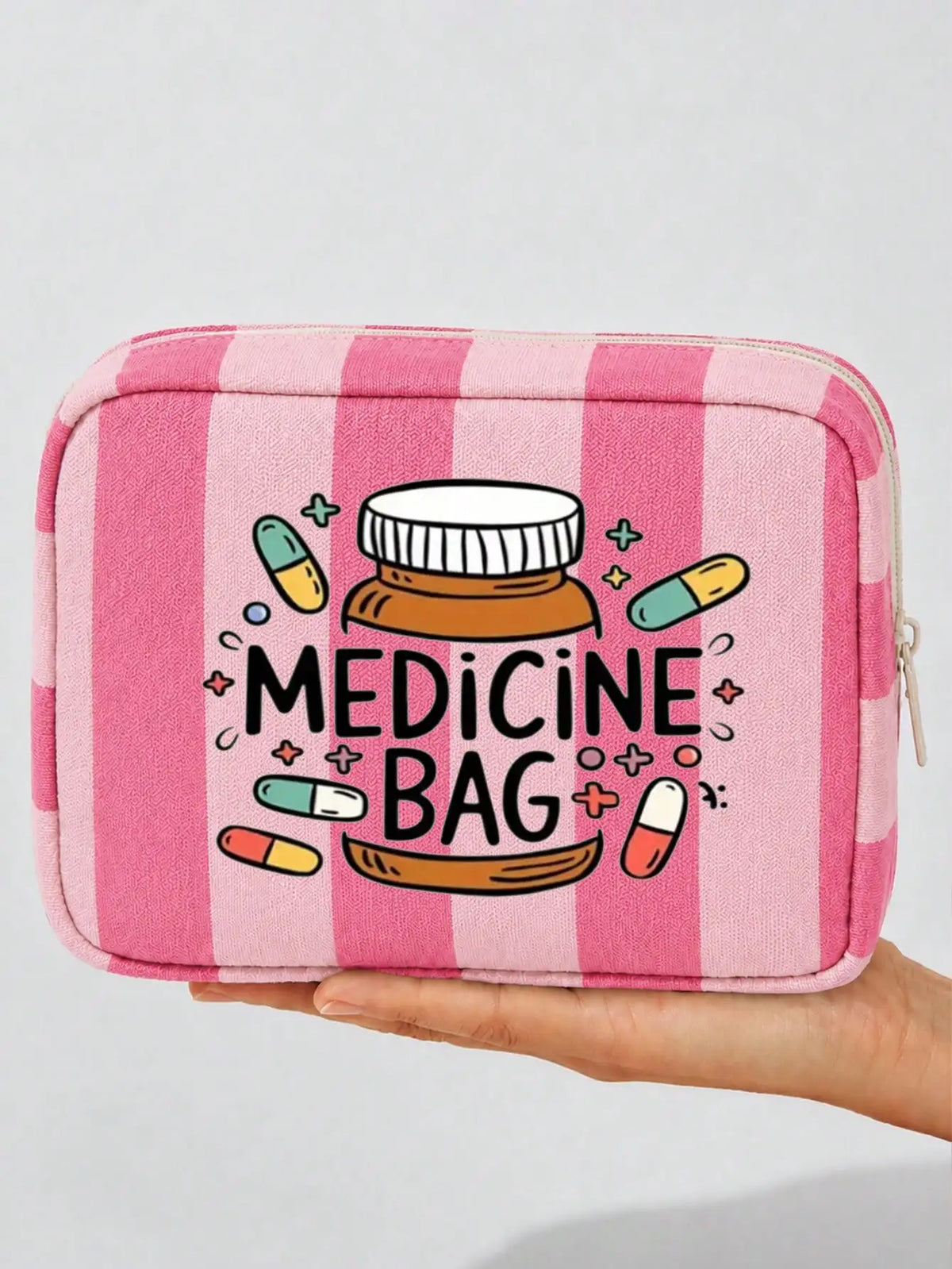 Borsa per medicine grande capacità da viaggio, borsa medica portatile, set di borsa per conservazione medicine domestiche, kit di pronto soccorso portatile per esterni