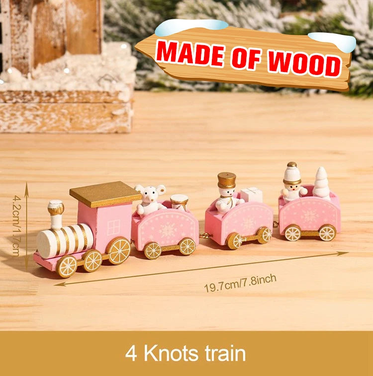 Decorazione di Natale con Treno in Legno/Plastica Buon Natale per la Casa Regali di Natale