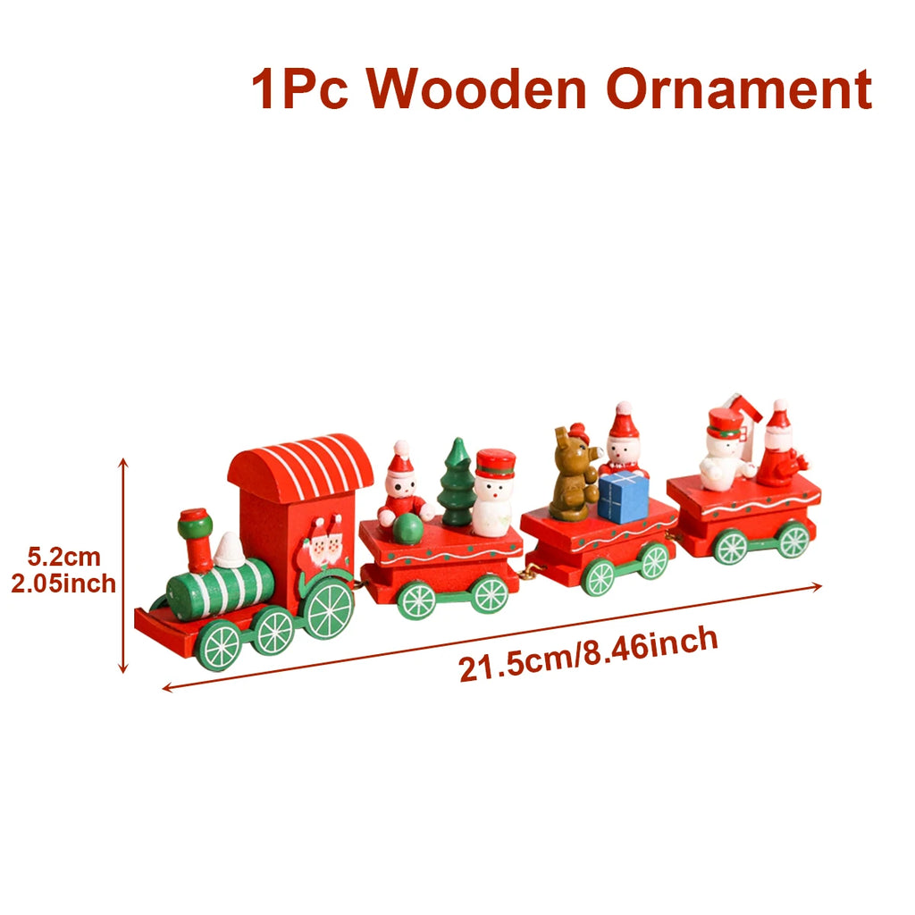 Decorazione di Natale con Treno in Legno/Plastica Buon Natale per la Casa Regali di Natale