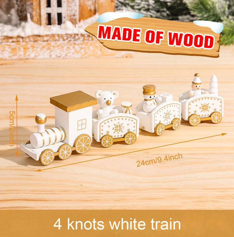 Decorazione di Natale con Treno in Legno/Plastica Buon Natale per la Casa Regali di Natale
