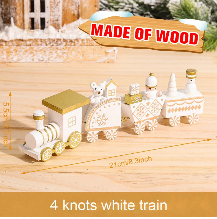 Decorazione di Natale con Treno in Legno/Plastica Buon Natale per la Casa Regali di Natale