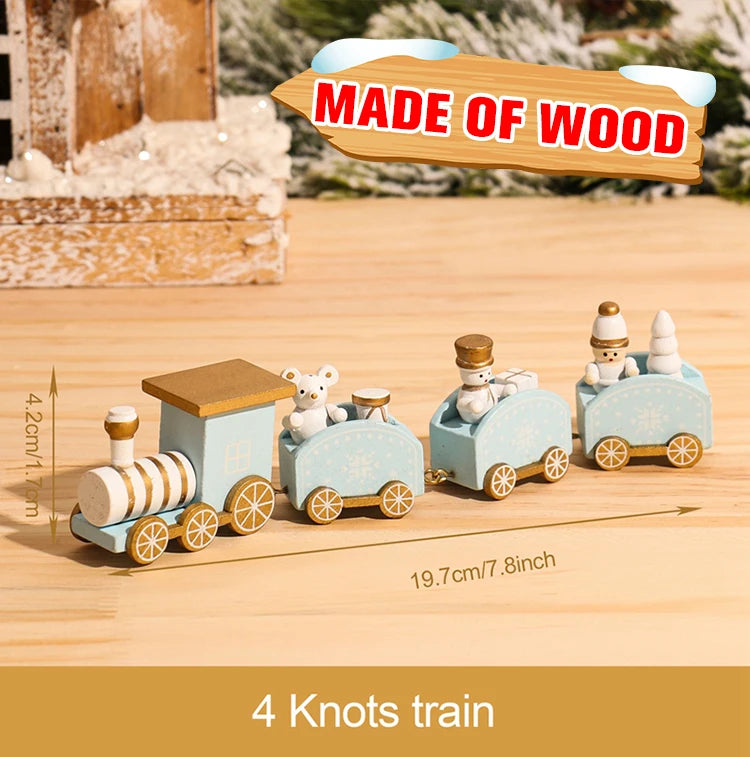 Decorazione di Natale con Treno in Legno/Plastica Buon Natale per la Casa Regali di Natale