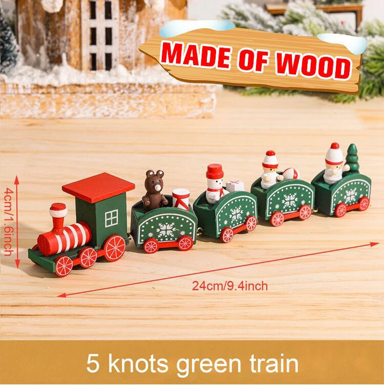 Decorazione di Natale con Treno in Legno/Plastica Buon Natale per la Casa Regali di Natale