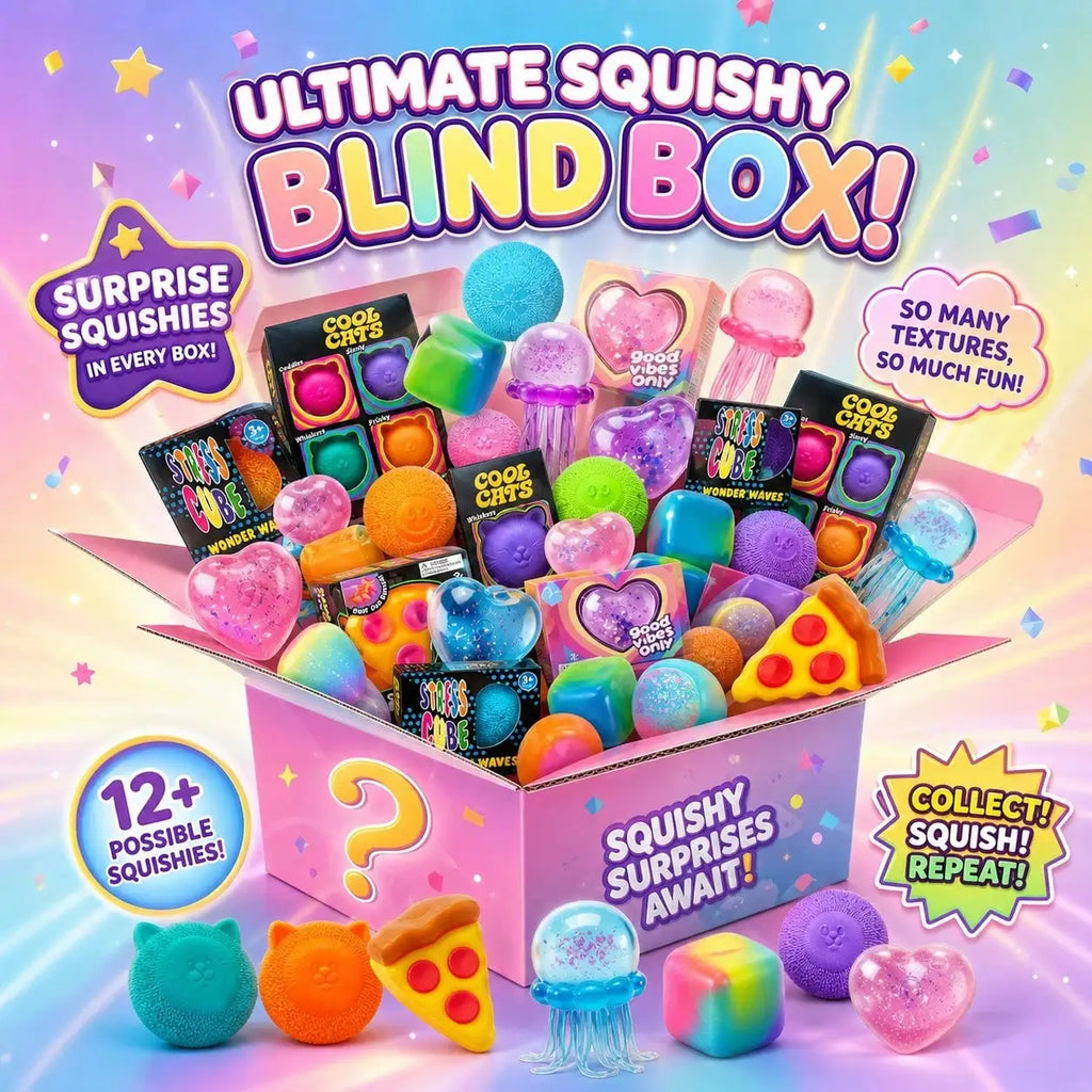 Oltre 100 pezzi di figure assortite Squishy in scatola sorpresa Giocattolo morbido a lenta espansione Fidget Toys con testa Moai, panda e coniglio antistress