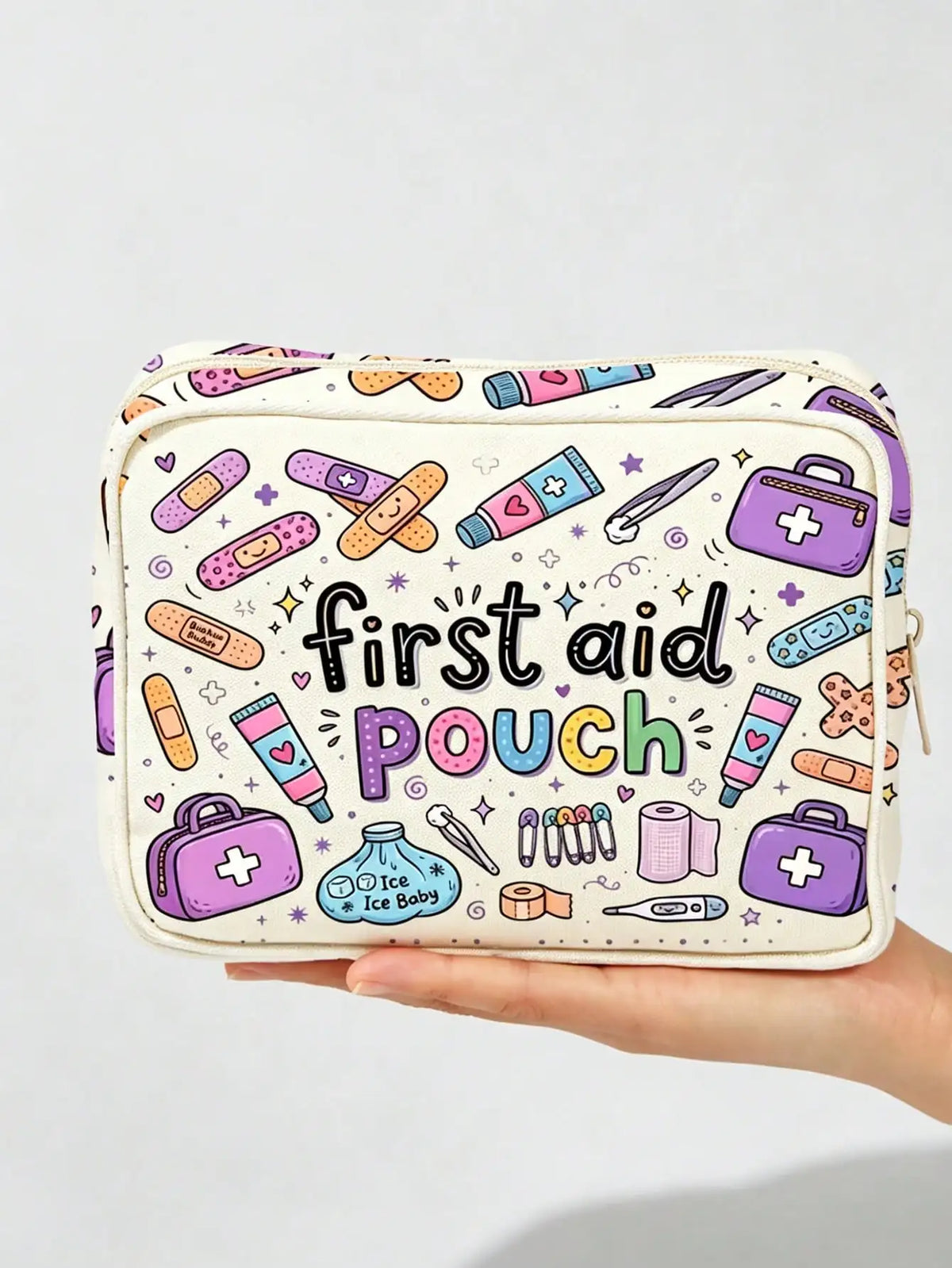 Borsa per medicine grande capacità da viaggio, borsa medica portatile, set di borsa per conservazione medicine domestiche, kit di pronto soccorso portatile per esterni