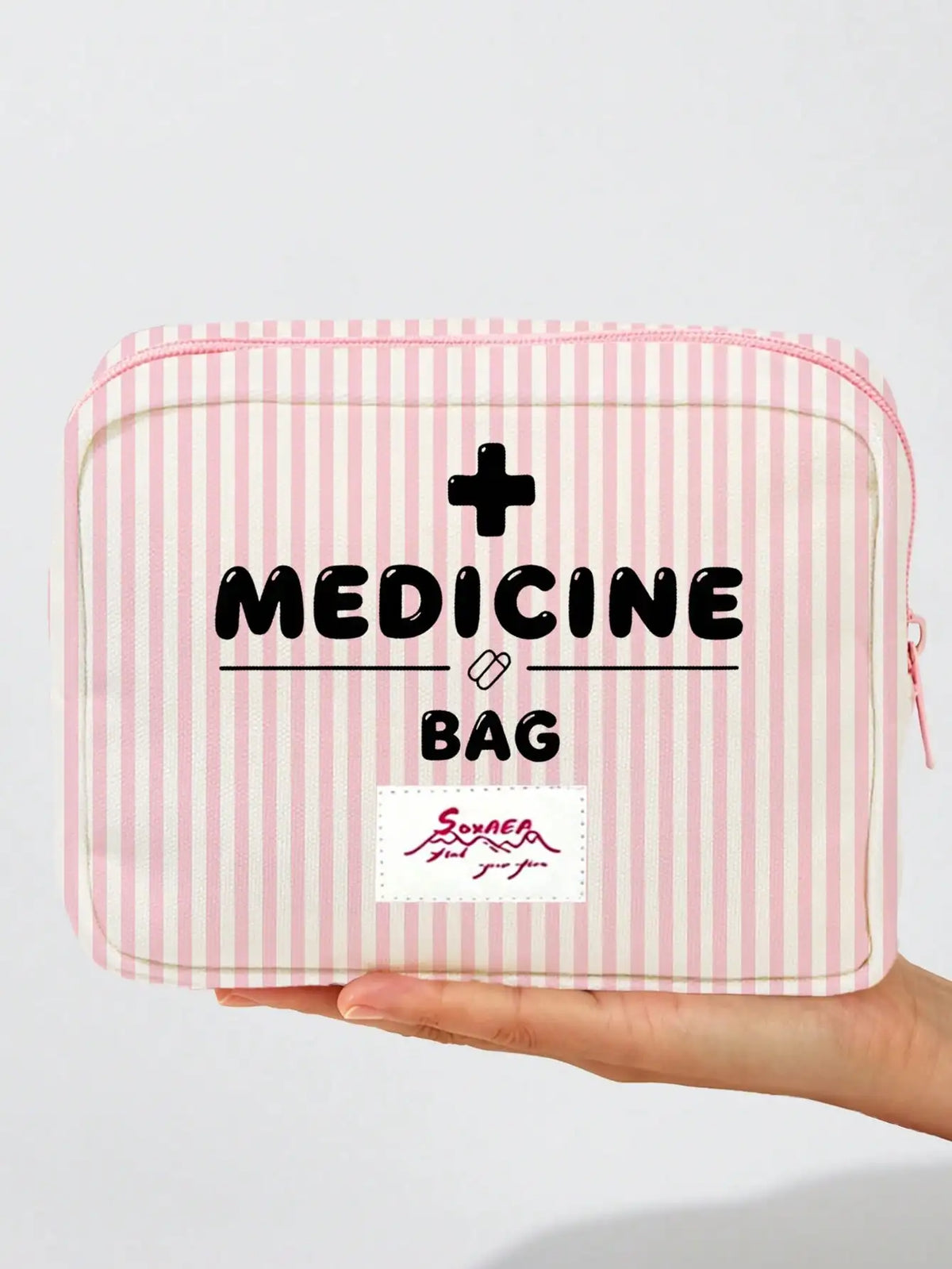 Borsa per medicine grande capacità da viaggio, borsa medica portatile, set di borsa per conservazione medicine domestiche, kit di pronto soccorso portatile per esterni