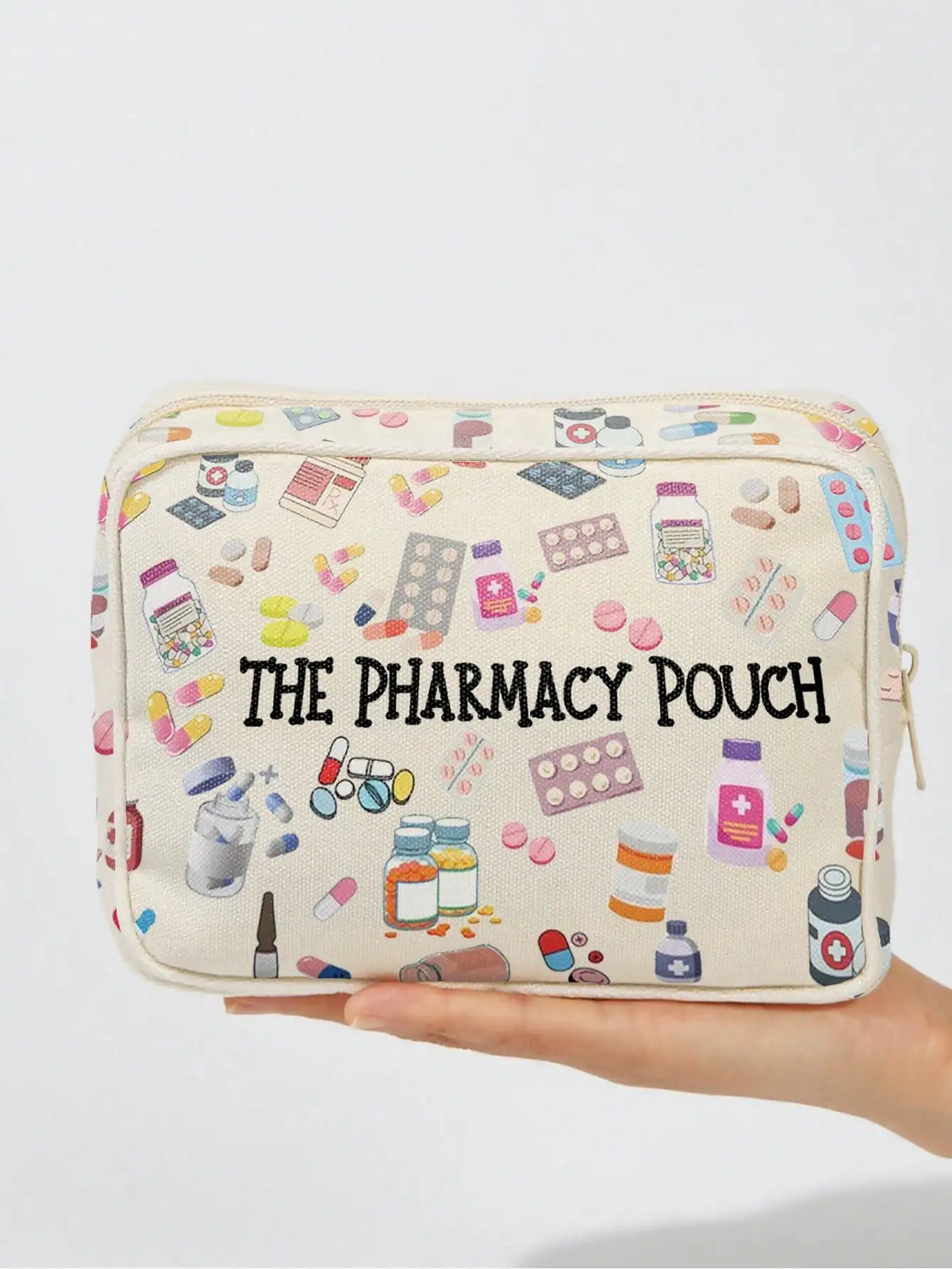 Borsa per medicine grande capacità da viaggio, borsa medica portatile, set di borsa per conservazione medicine domestiche, kit di pronto soccorso portatile per esterni