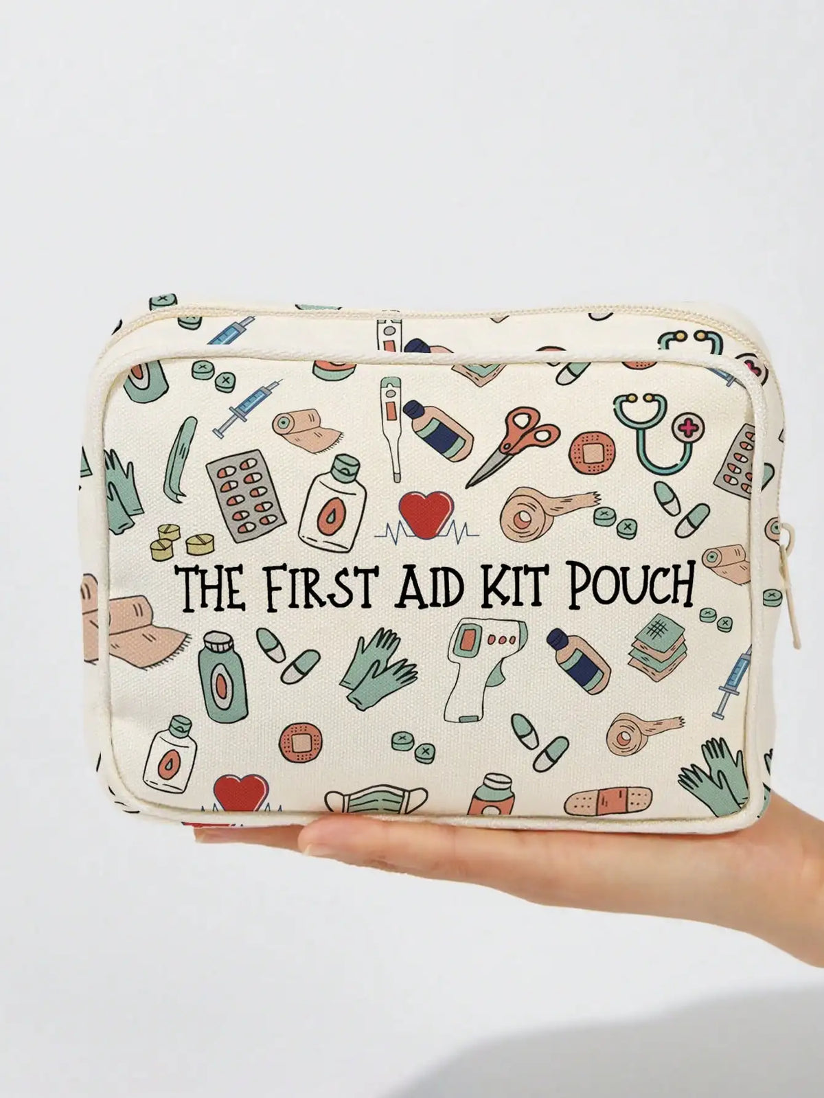 Borsa per medicine grande capacità da viaggio, borsa medica portatile, set di borsa per conservazione medicine domestiche, kit di pronto soccorso portatile per esterni